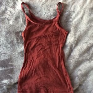 Burgundy tank top